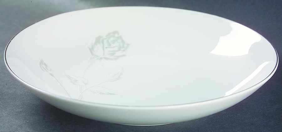 White Rose Coupe Soup Bowl by Amcrest-1