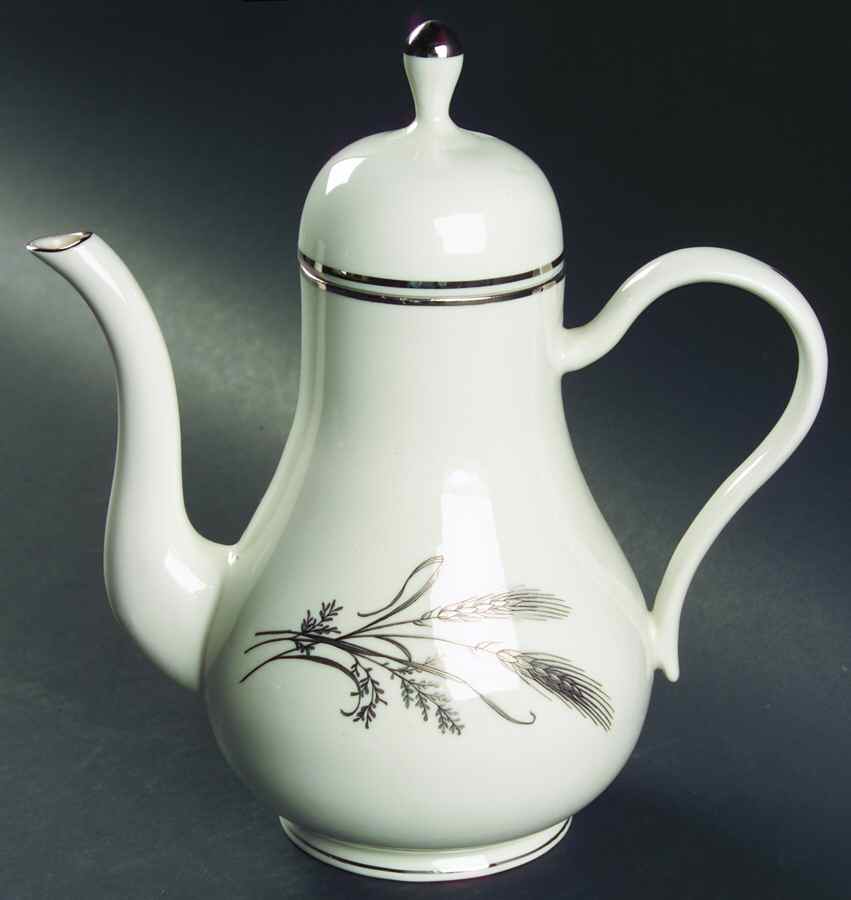 Ancestral Wheat (Platinum) Coffee Pot & Lid by Ancestral - Am Hostess-1