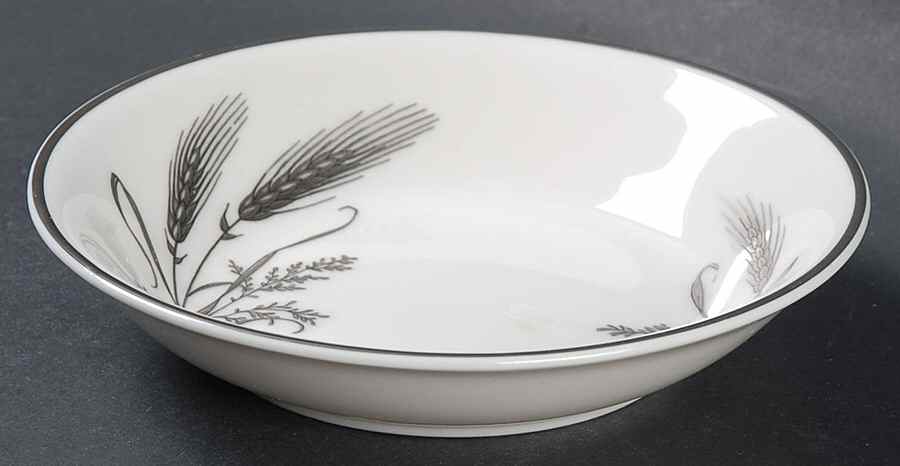 Ancestral Wheat (Platinum) Fruit/Dessert (Sauce) Bowl by Ancestral - Am Hostess-1
