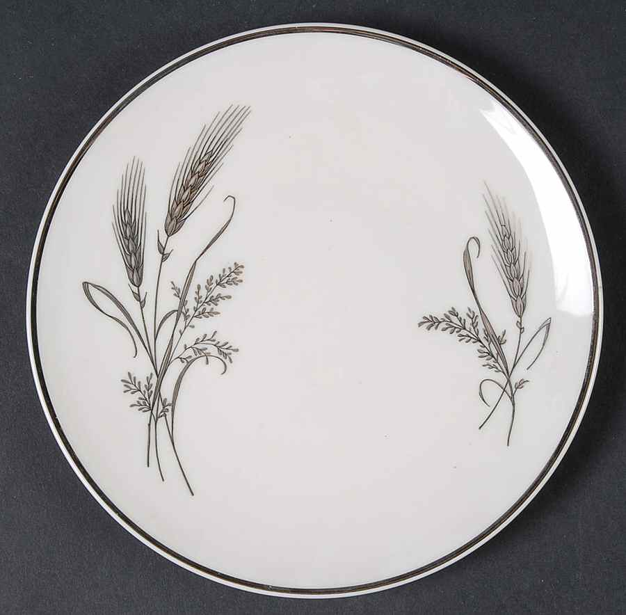 Ancestral Wheat (Platinum) Bread & Butter Plate by Ancestral - Am Hostess-1