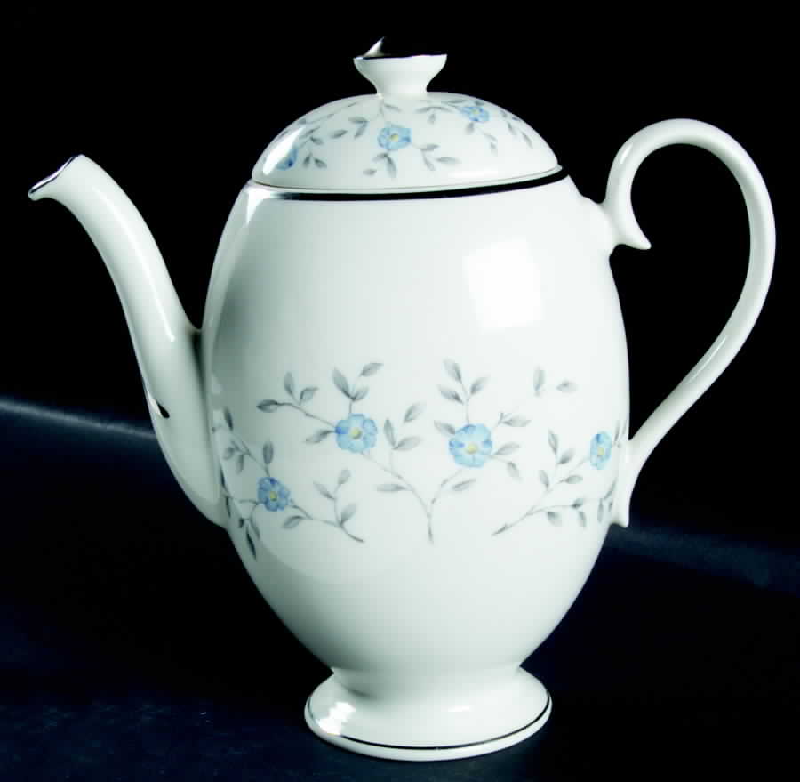 Blue Lace Coffee Pot & Lid by Ancestral - Am Hostess-1