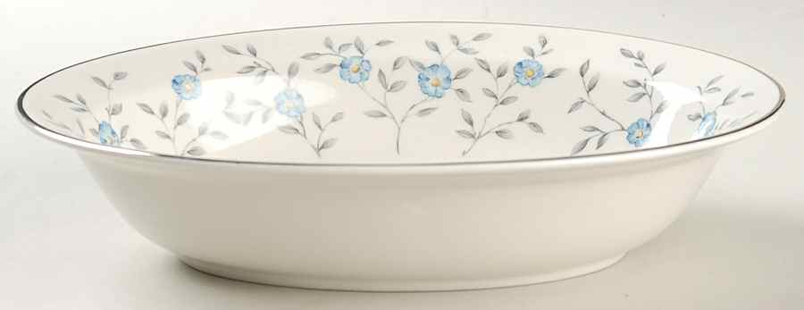Blue Lace 10" Oval Vegetable Bowl by Ancestral - Am Hostess-1
