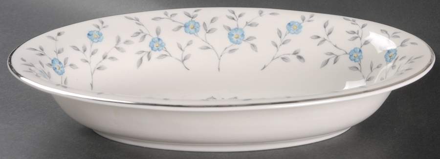 Blue Lace 11" Oval Vegetable Bowl by Ancestral - Am Hostess-1