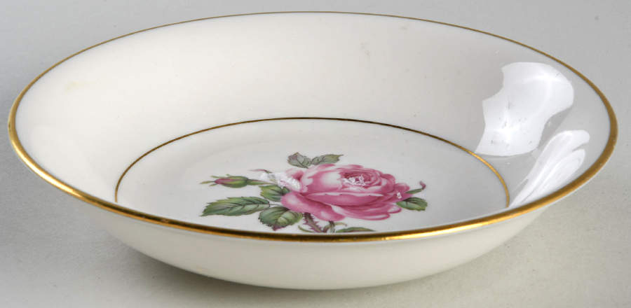 Manor Rose (Gold Trim) Fruit/Dessert (Sauce) Bowl by Ancestral - Am Hostess-1