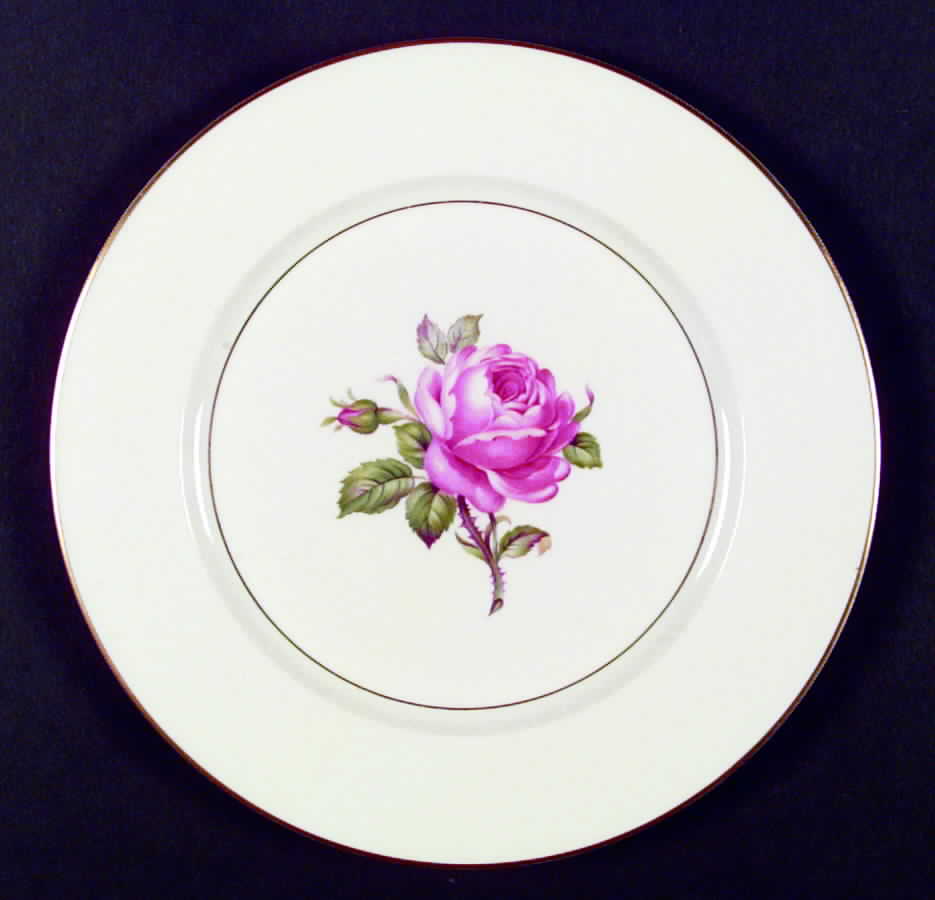 Manor Rose (Gold Trim) Dinner Plate by Ancestral - Am Hostess-1