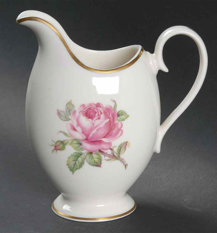 Manor Rose (Gold Trim) Creamer by Ancestral - Am Hostess-1