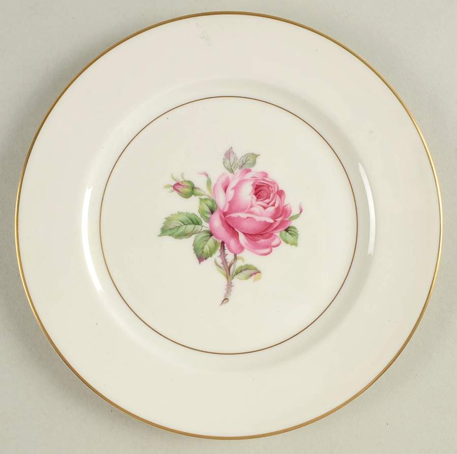 Manor Rose (Gold Trim) Salad Plate by Ancestral - Am Hostess-1