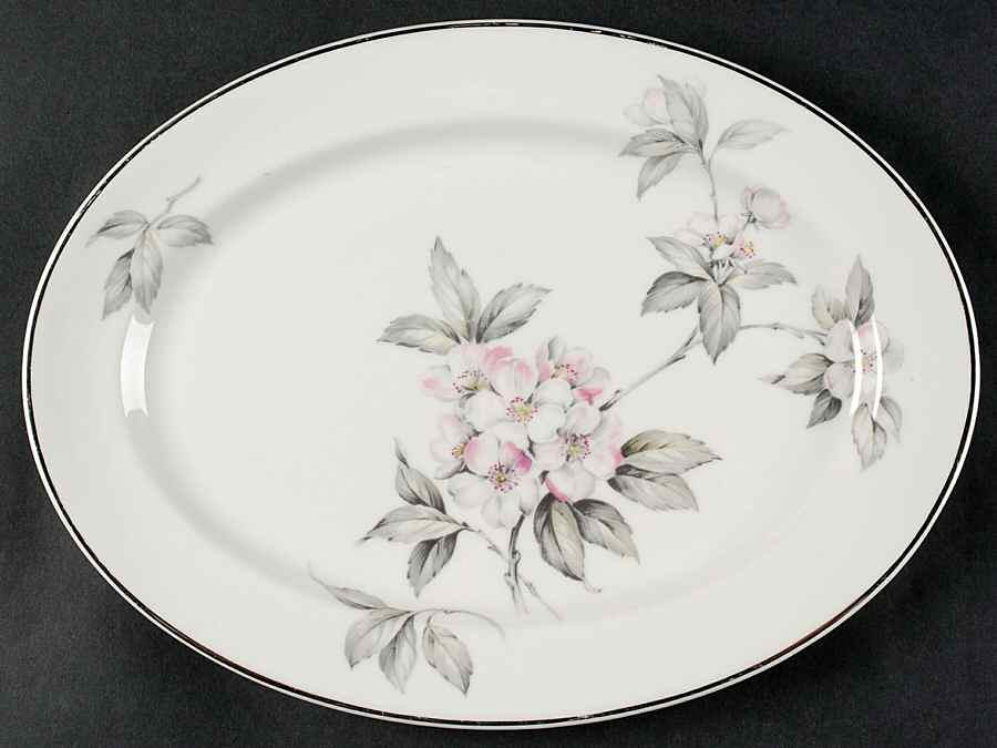 Spring Glory 14" Oval Serving Platter by Ancestral - Am Hostess-1
