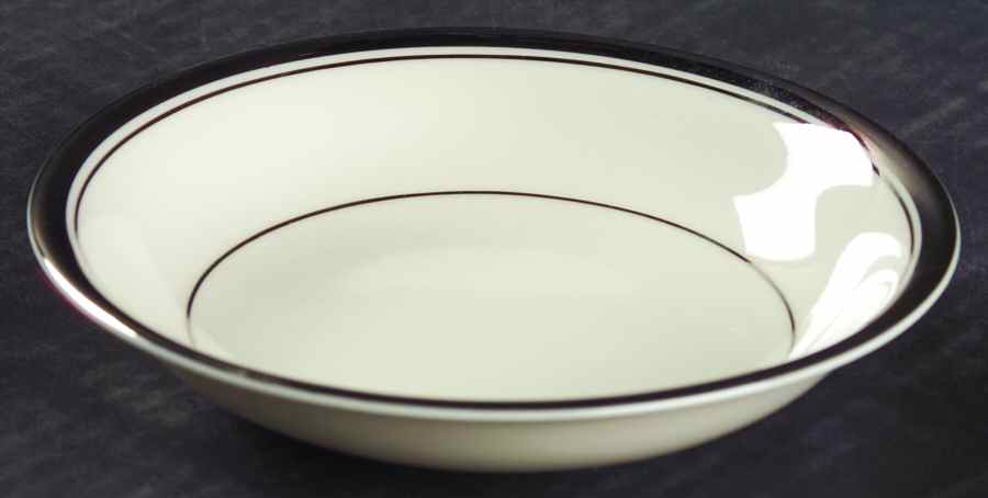 Wedding Band (Platinum Band) Fruit/Dessert (Sauce) Bowl by Ancestral - Am Hostess-1