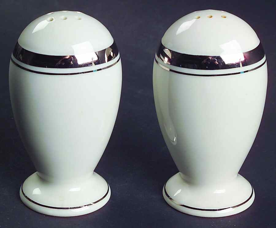 Wedding Band (Platinum Band) Salt & Pepper Set by Ancestral - Am Hostess-1