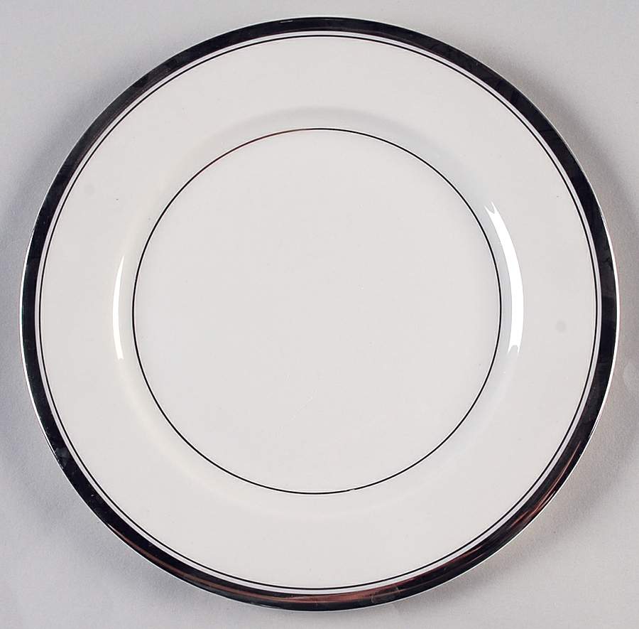 Wedding Band (Platinum Band) Salad Plate by Ancestral - Am Hostess-1