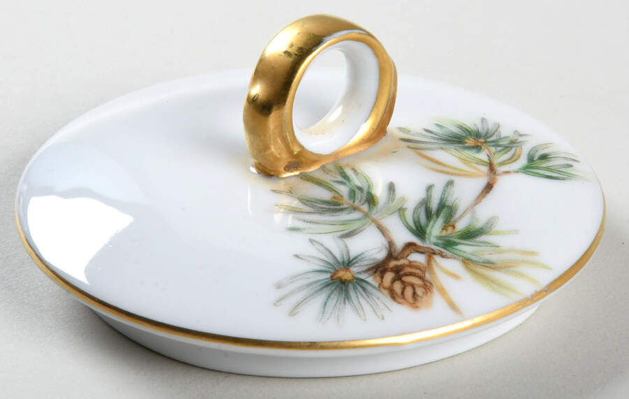Woodland Lid for Sugar Bowl by Ancestral - Am Hostess-1