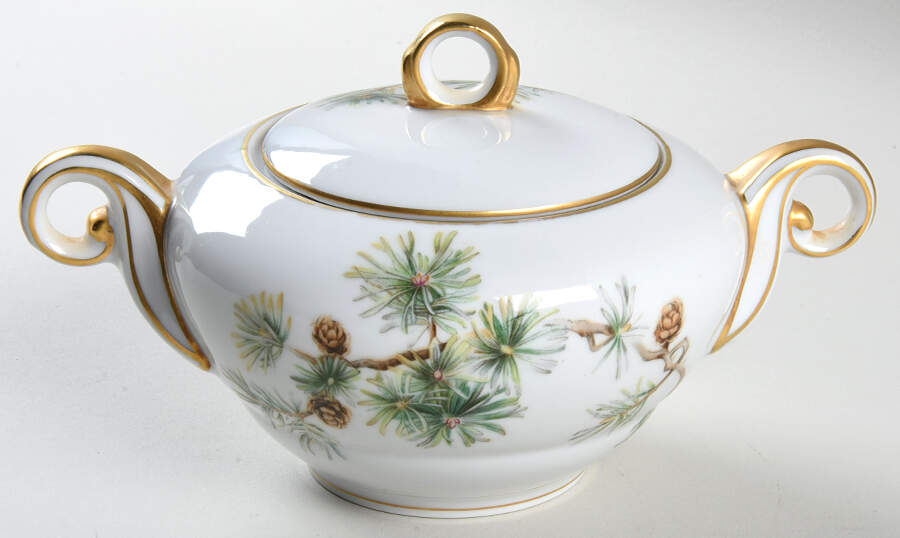 Woodland Sugar Bowl & Lid by Ancestral - Am Hostess-1