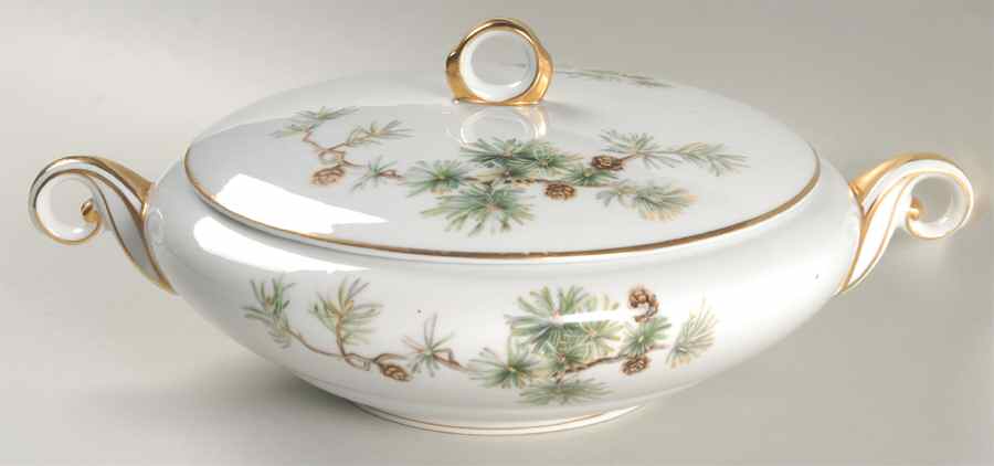 Woodland Round Covered Vegetable by Ancestral - Am Hostess-1