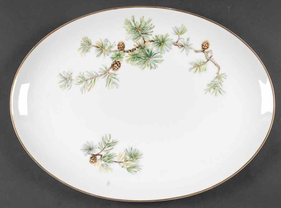 Woodland 16" Oval Serving Platter by Ancestral - Am Hostess-1