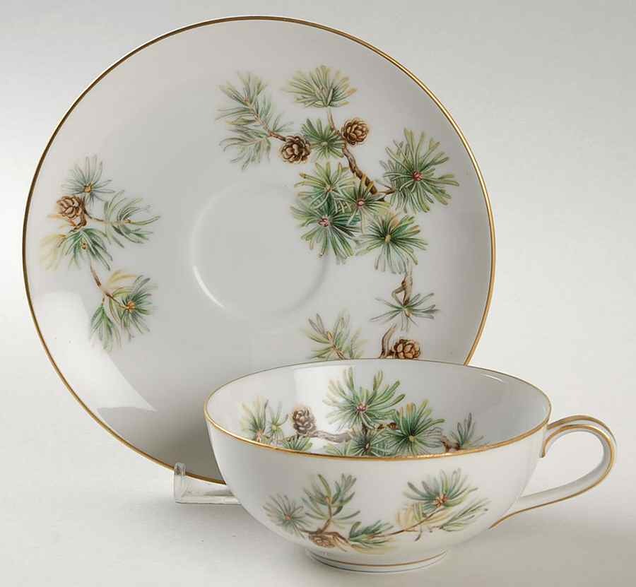 Woodland Flat Cup & Saucer Set by Ancestral - Am Hostess-1