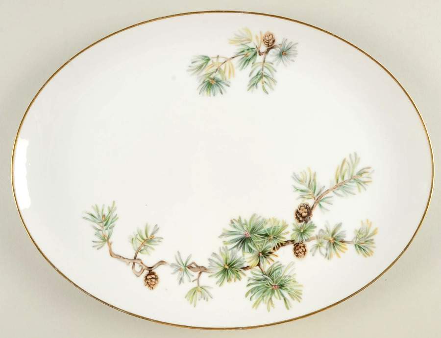 Woodland 14" Oval Serving Platter by Ancestral - Am Hostess-1