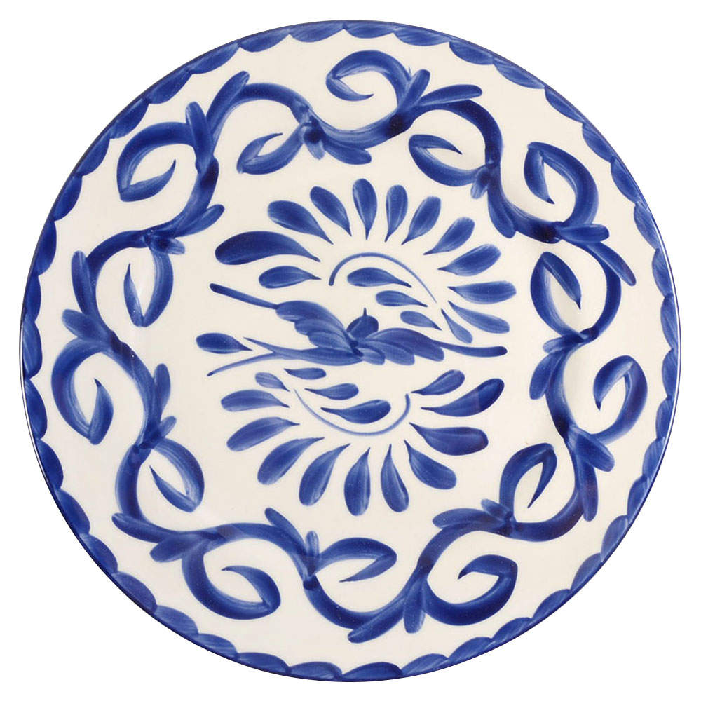 Puebla Blue Service Plate (Charger) by Anfora (Mexico)-1