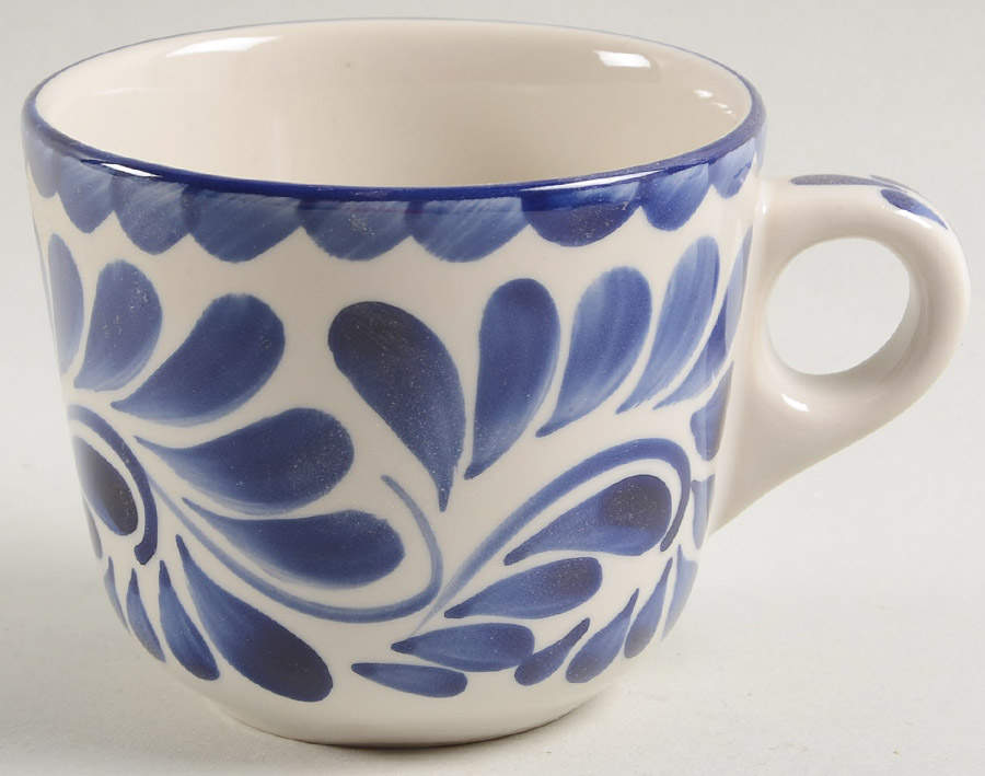 Puebla Blue Mug by Anfora (Mexico)-1