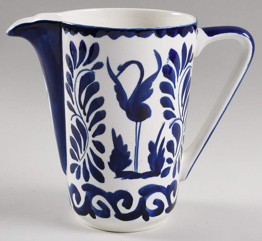 Puebla Blue 40 Oz Pitcher by Anfora (Mexico)-1
