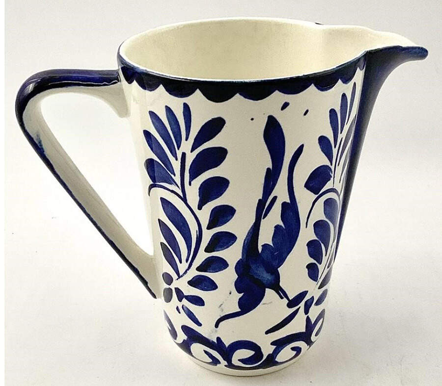 Puebla Blue Jug by Anfora (Mexico)-1