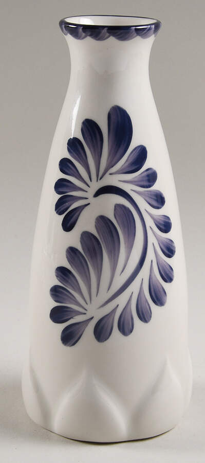Puebla Blue Decanter No Stopper by Anfora (Mexico)-1