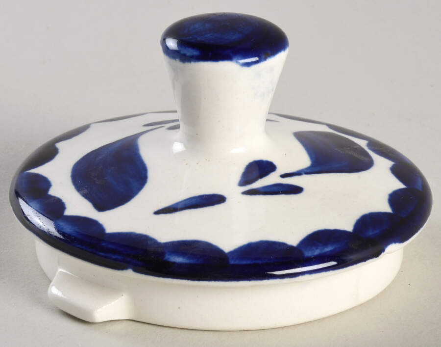 Puebla Blue Lid for Coffee Pot by Anfora (Mexico)-1