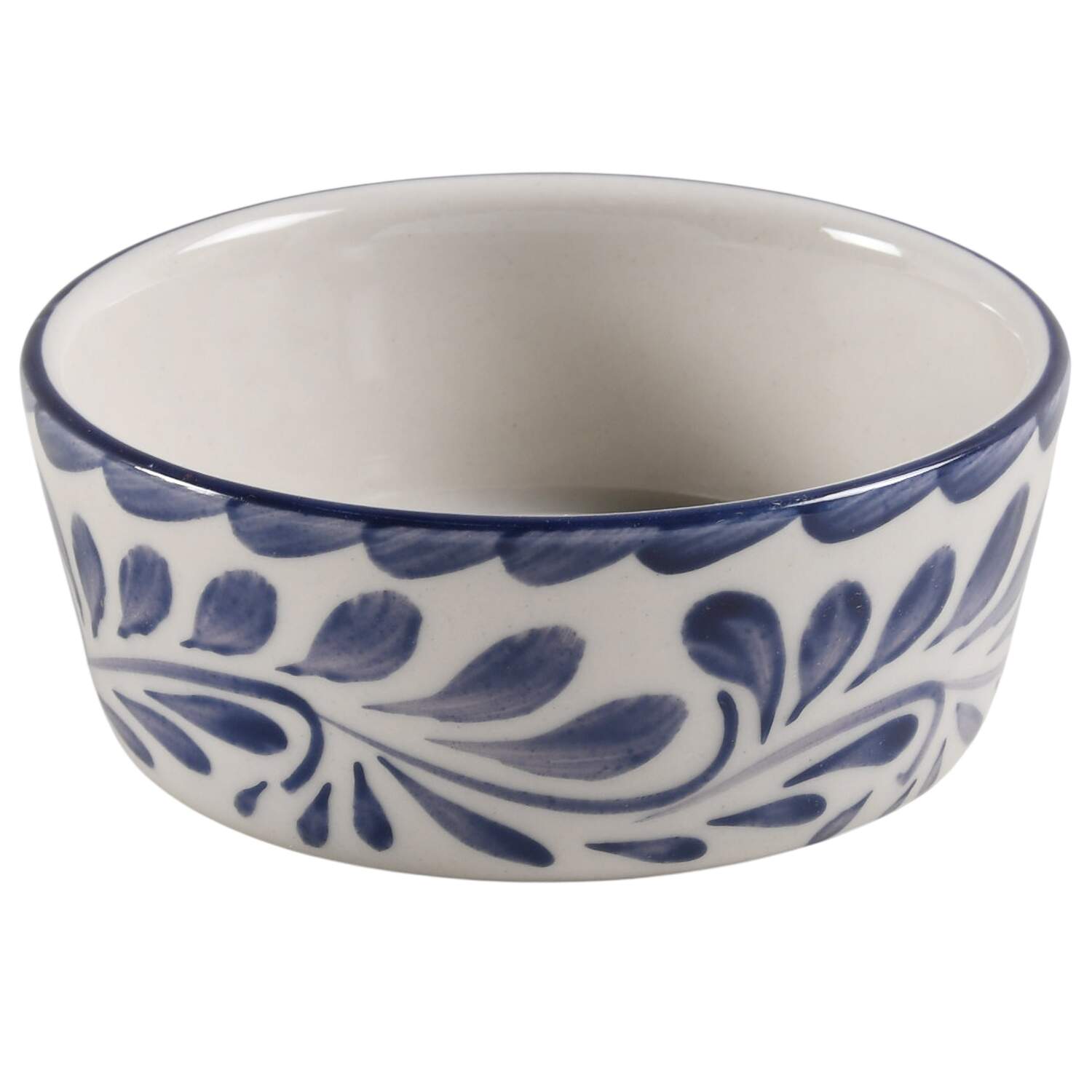Puebla Blue Extra Small Pet Bowl by Anfora (Mexico)-1