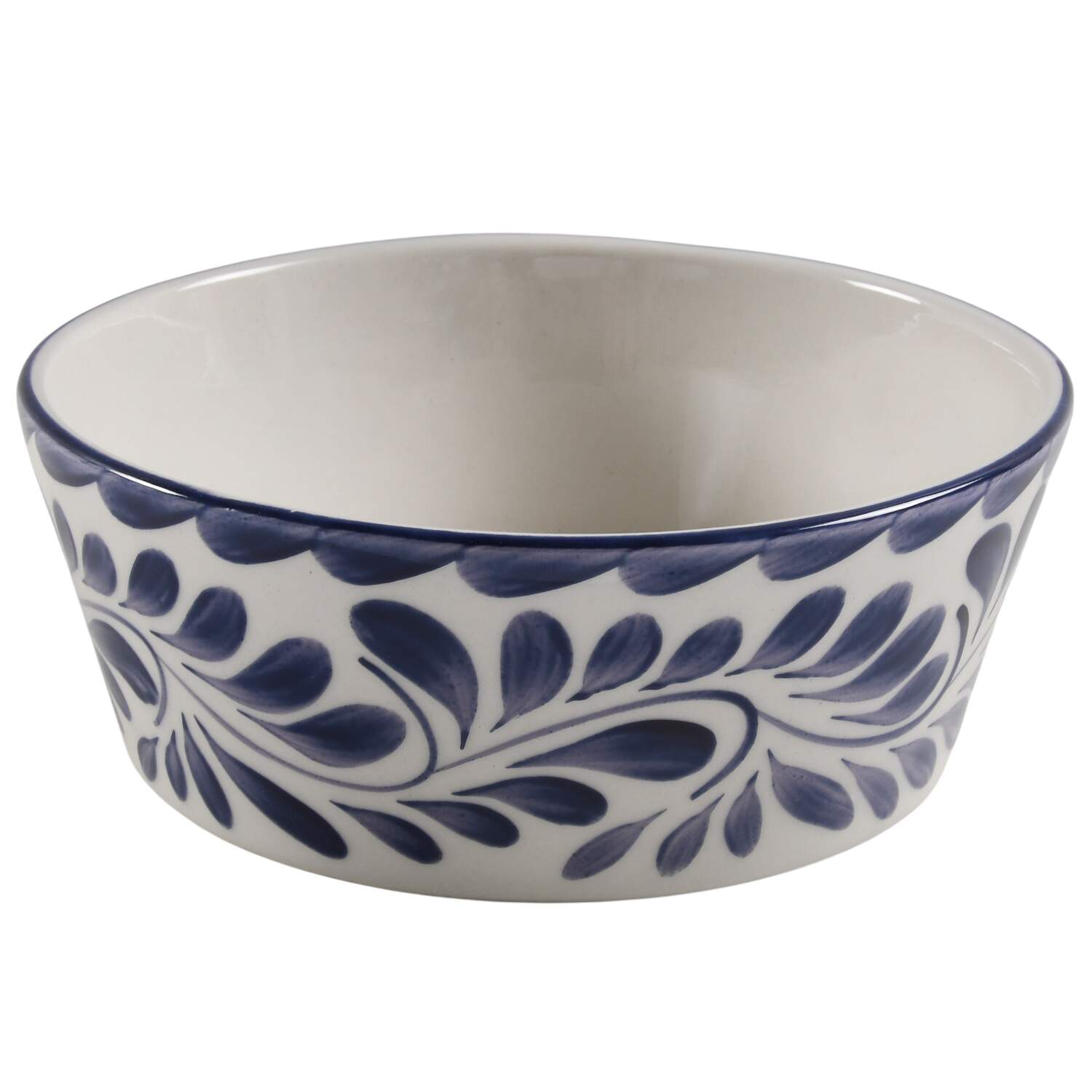 Puebla Blue Medium Pet Bowl by Anfora (Mexico)-1