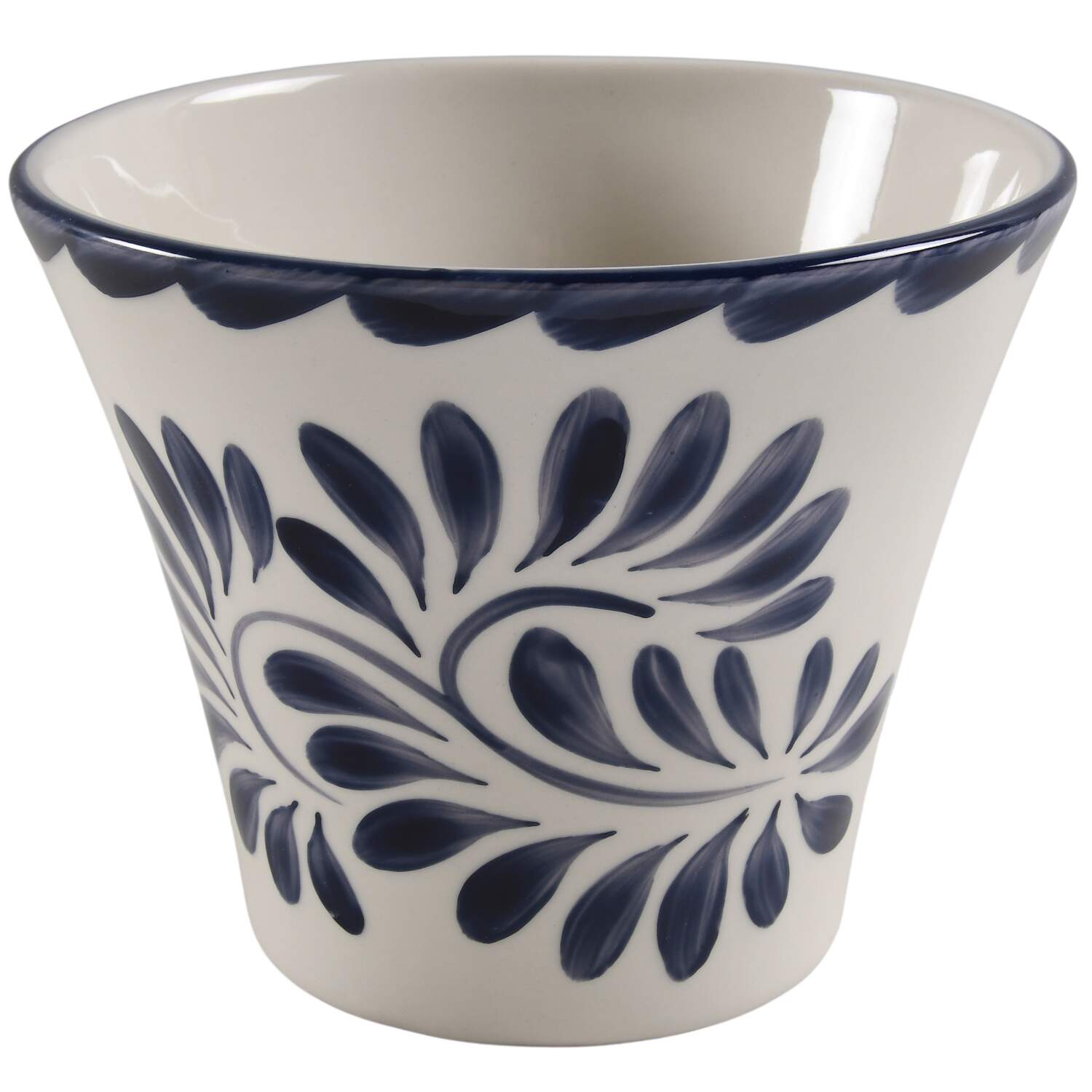 Puebla Blue 6" Cachepot by Anfora (Mexico)-1