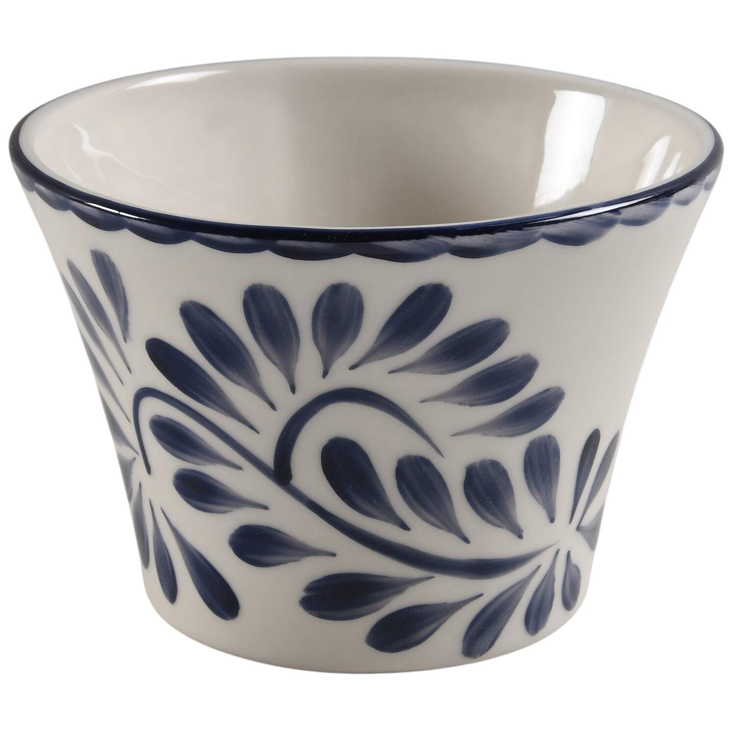 Puebla Blue 4" Cachepot by Anfora (Mexico)-1