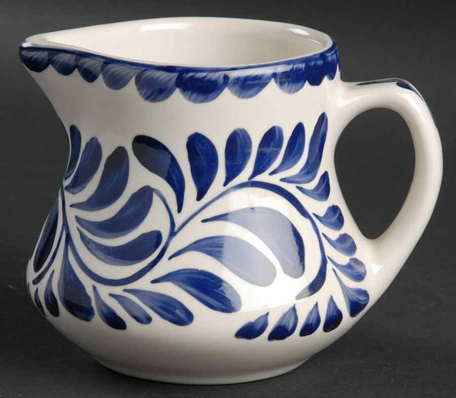 Puebla Blue Large Creamer/Jug by Anfora (Mexico)-1