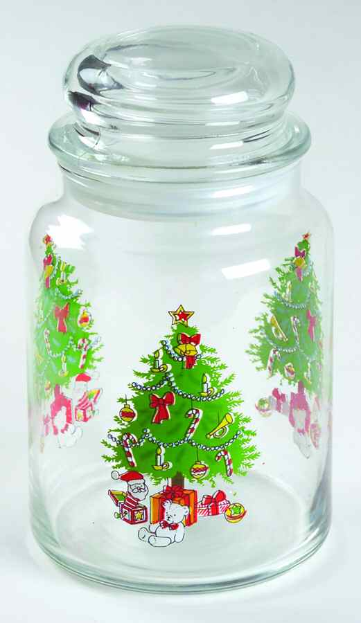 Holiday Magic Medium Glassware Storage Jar & Lid by Anchor Hocking-1