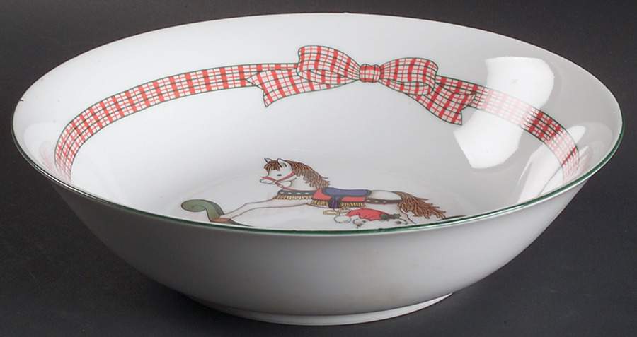 Memories 9" Round Vegetable Bowl by Anchor Hocking-1