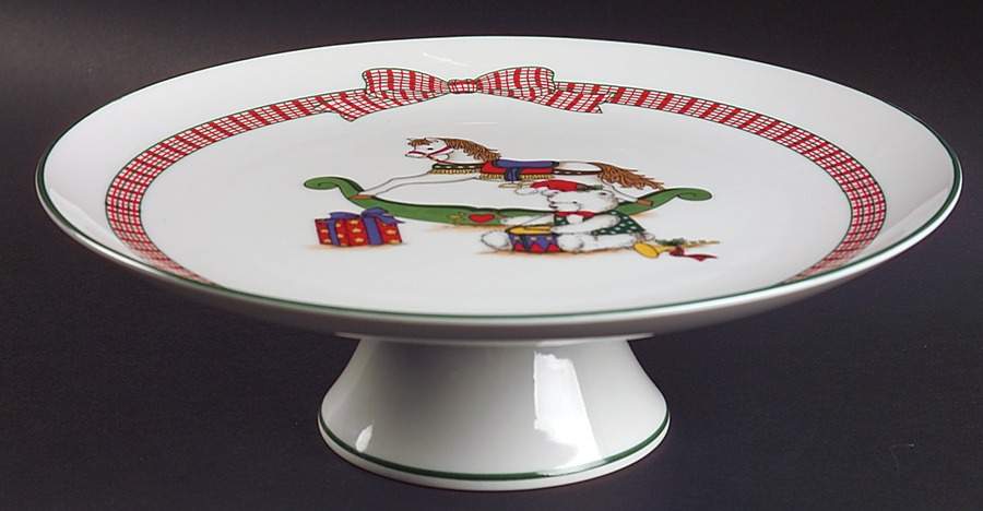 Memories 10" Diameter Pedestal Cake Stand by Anchor Hocking-1