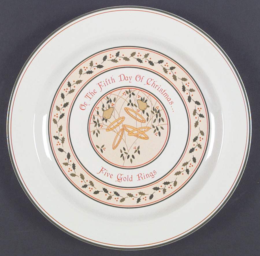 Twelve Days of Christmas Dinner Plate by Anchor Hocking-1
