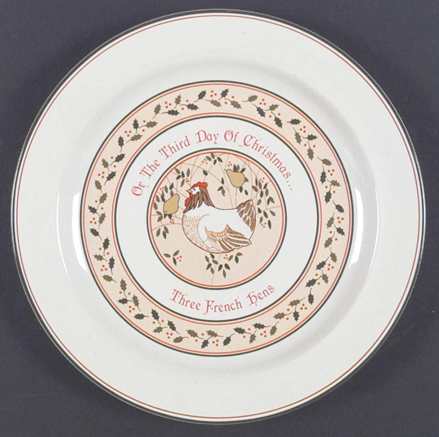 Twelve Days of Christmas Dinner Plate by Anchor Hocking-1