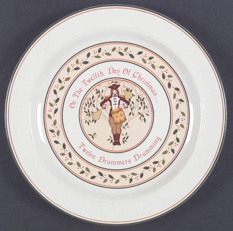 Twelve Days of Christmas Dinner Plate by Anchor Hocking-1