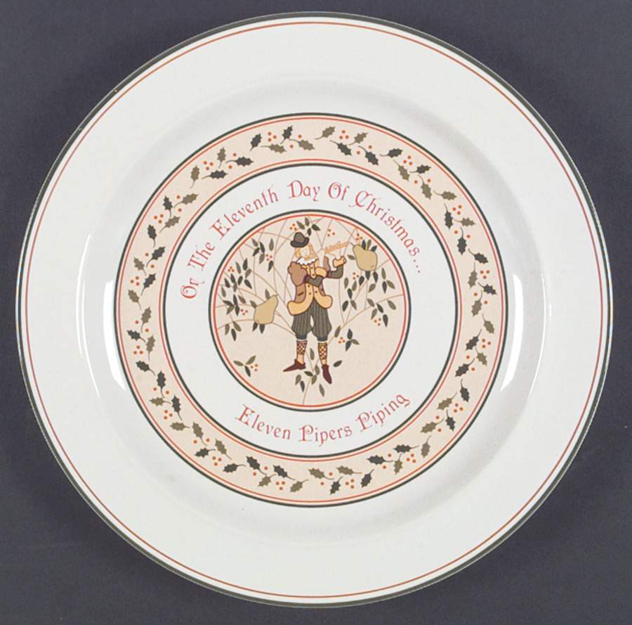Twelve Days of Christmas Dinner Plate by Anchor Hocking-1