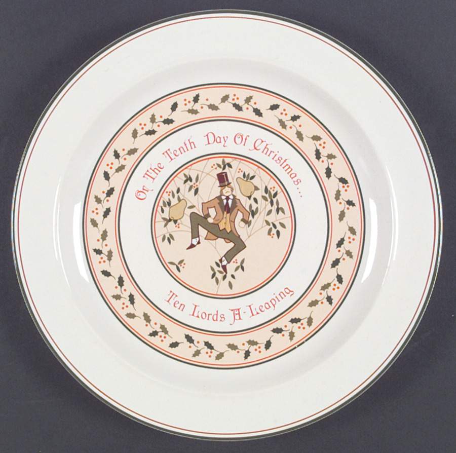 Twelve Days of Christmas Dinner Plate by Anchor Hocking-1