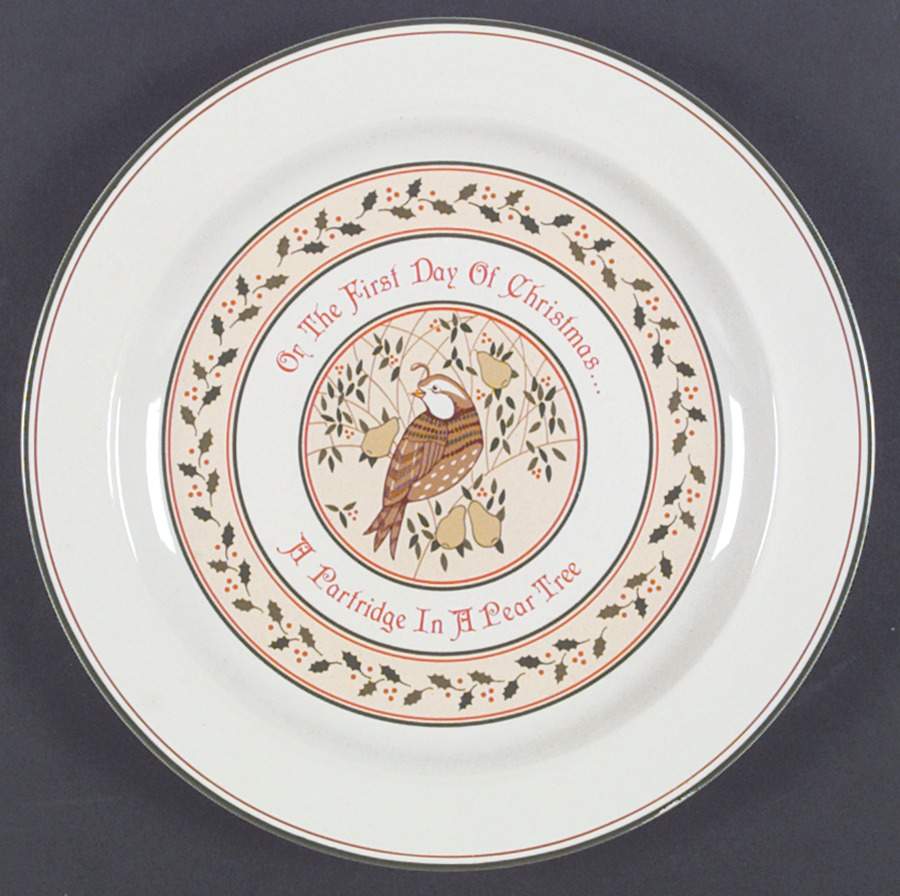 Twelve Days of Christmas Dinner Plate by Anchor Hocking-1