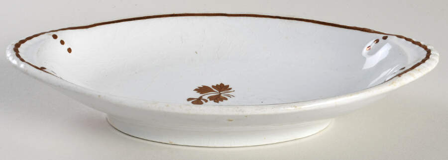 Tea Leaf (Embossed Lily Rim) Relish by Anthony Shaw-1