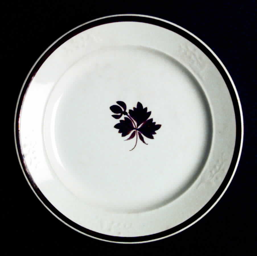 Tea Leaf (Embossed Lily Rim) Salad Plate by Anthony Shaw-1