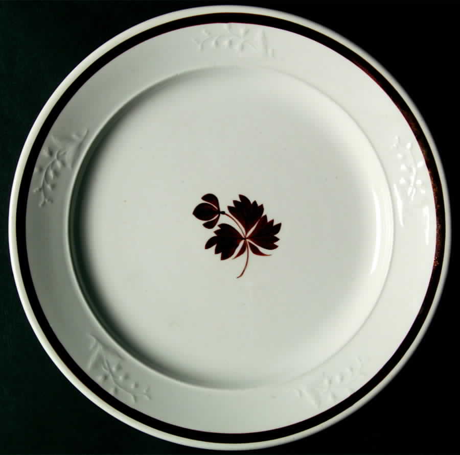 Tea Leaf (Embossed Lily Rim) Dinner Plate by Anthony Shaw-1