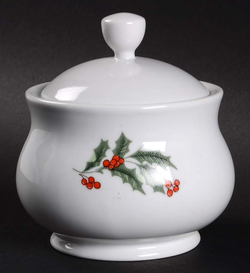 Holiday Sugar Bowl & Lid by Alco-1