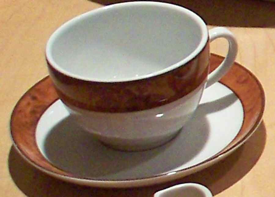 Junon Flat Cup & Saucer Set by Apilco-1
