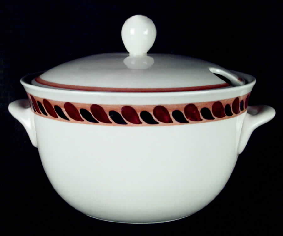 Aallokko Tureen &  Lid by Arabia of Finland-1