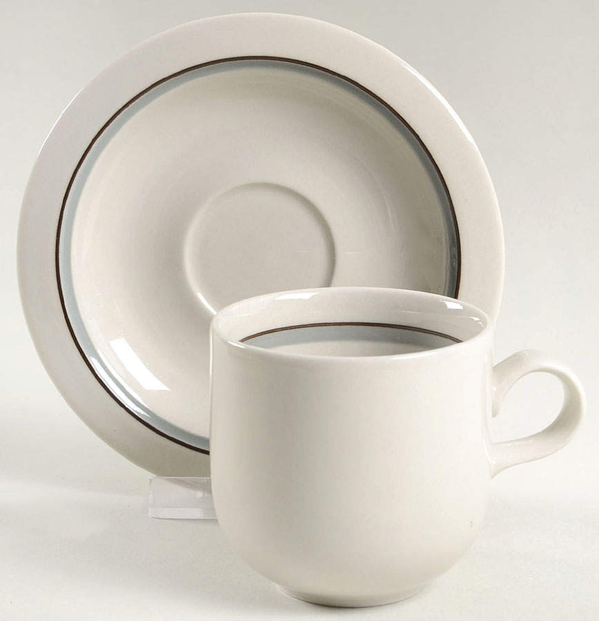 Airisto Flat Cup & Saucer Set by Arabia of Finland-1