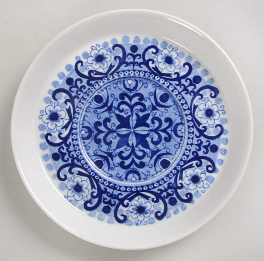 Ali Blue Saucer for Demitasse Cup by Arabia of Finland-1