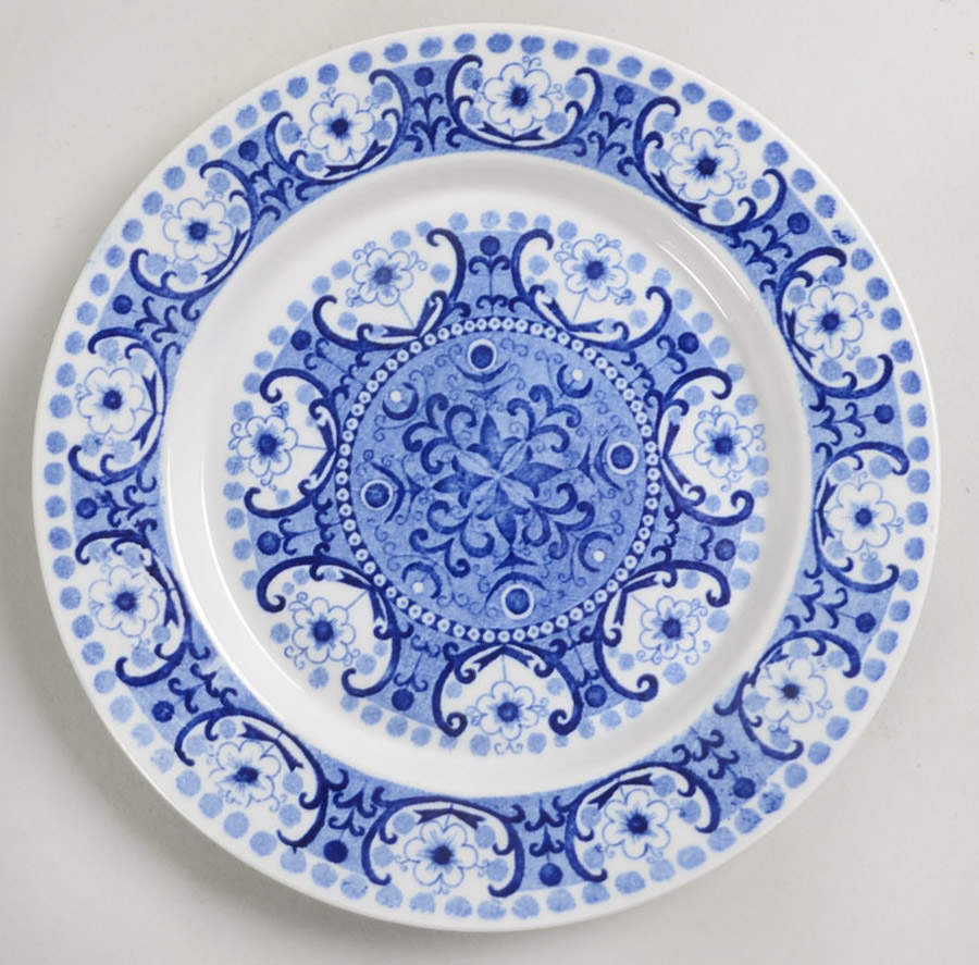 Ali Blue Bread & Butter Plate by Arabia of Finland-1